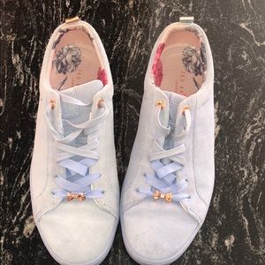 TED BAKER BLUE SUEDE SNEAKERS